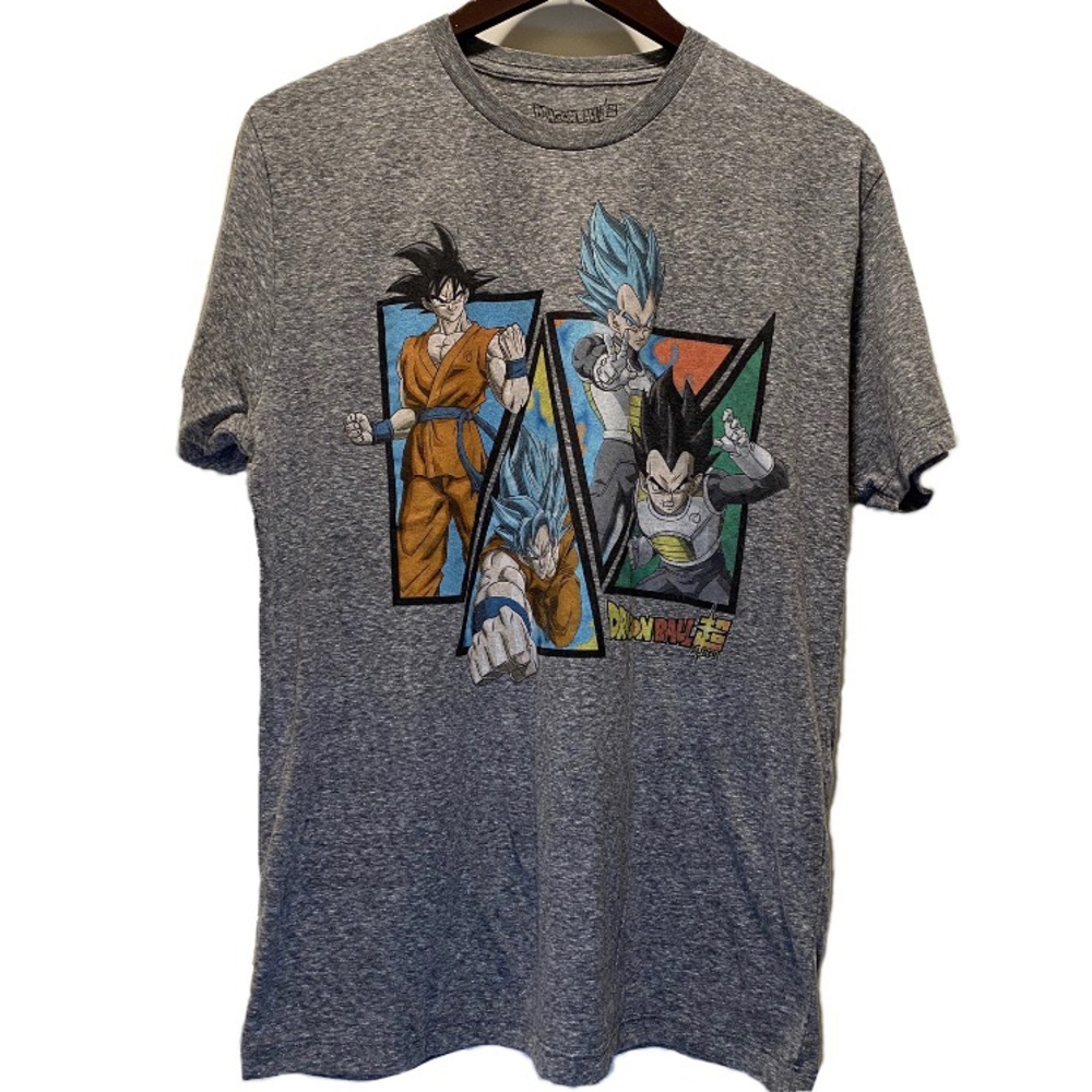 EUC Dragon Ball Super Tee Gray Size Large
